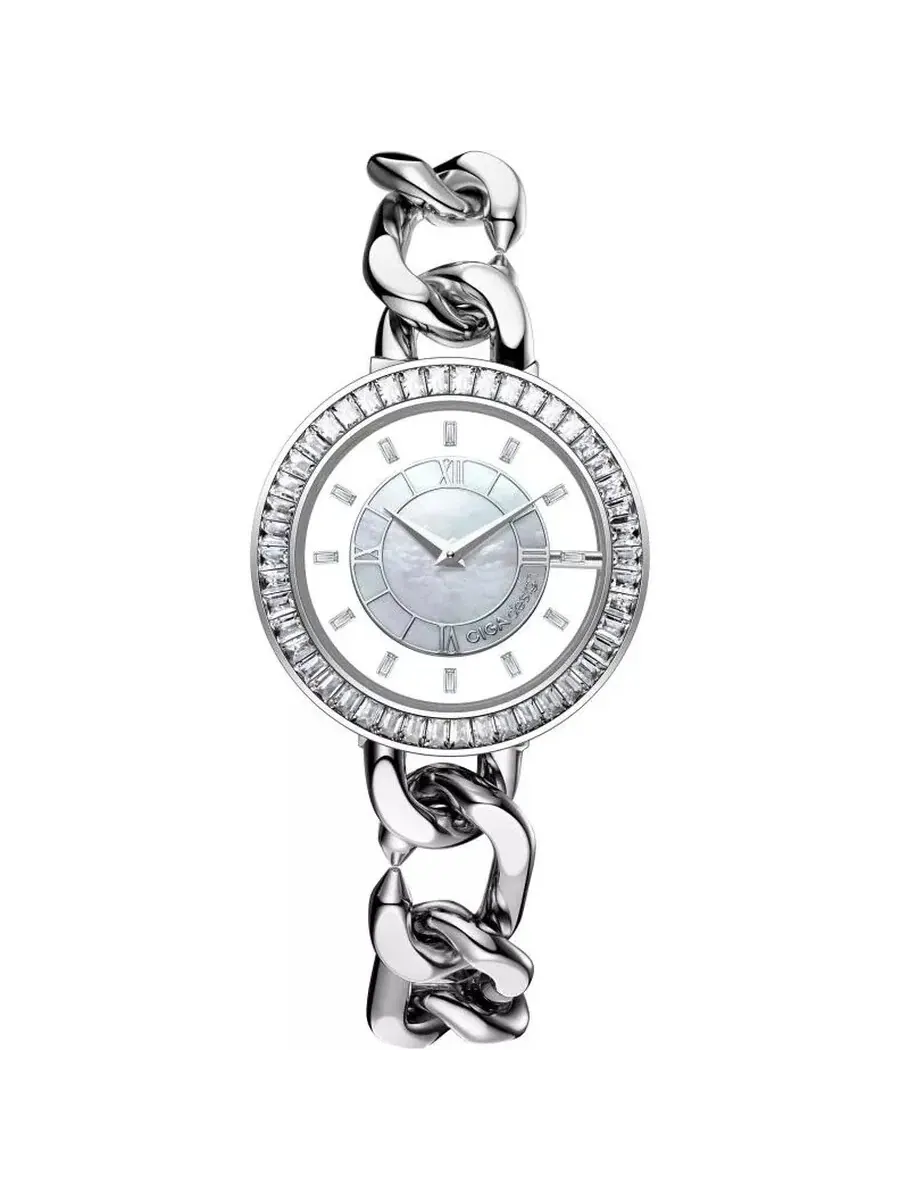Женские часы Ciga Design Sparkle Quartz Crystal D022-SIWH-3SS — серебристый