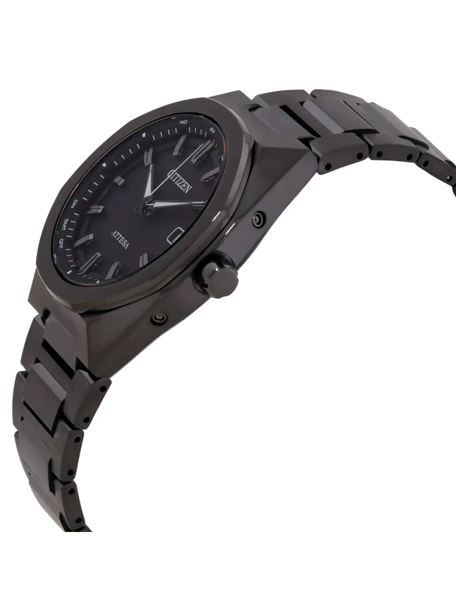 Мужские часы Citizen Attesa Eco-Drive с черным циферблатом CB3045-61E — изображение 2 из 3, оттенок черный