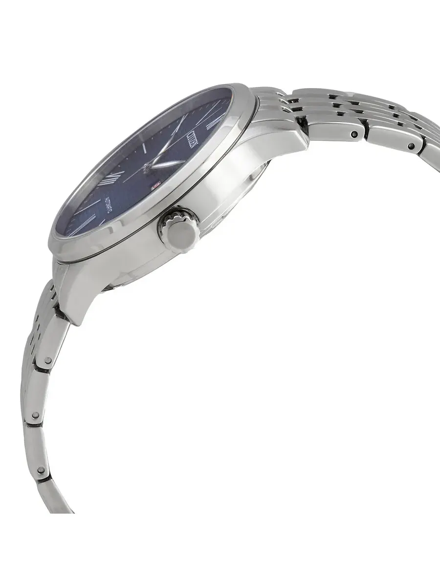Мужские часы Citizen Automatic с синим циферблатом NH8350-59L — изображение 2 из 3, оттенок серебряный