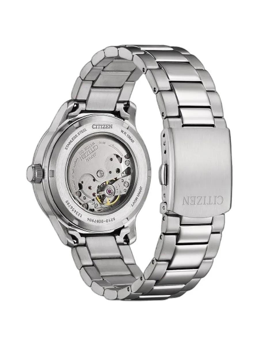Мужские часы Citizen Automatic Salmon Dial NJ0191-83X — изображение 3 из 3, оттенок серебряный