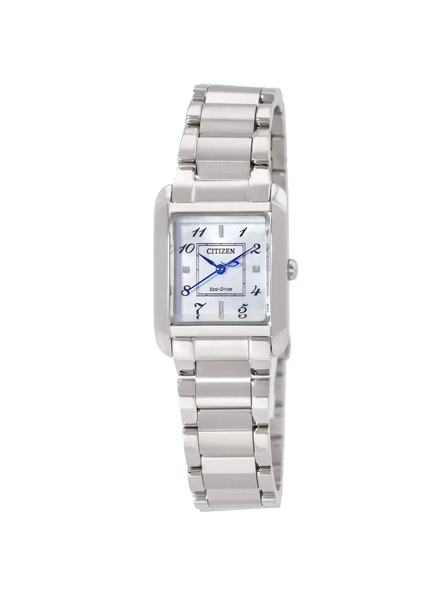 Женские часы Citizen Bianca с белым циферблатом EW5600-52D — серебристый