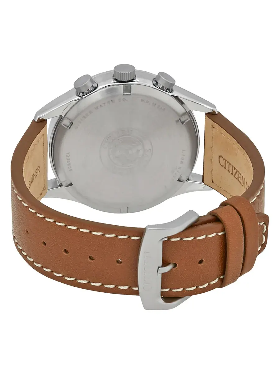 Мужские часы Citizen Chandler Chronograph Eco-Drive с синим циферблатом CA0621-05L — изображение 3 из 3, оттенок серебряный