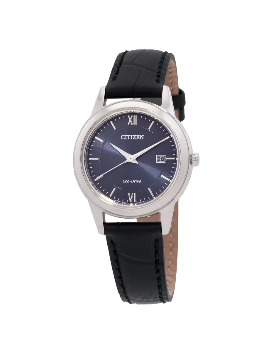 Женские часы Citizen Classic Eco-Drive с синим циферблатом FE1087-01L
