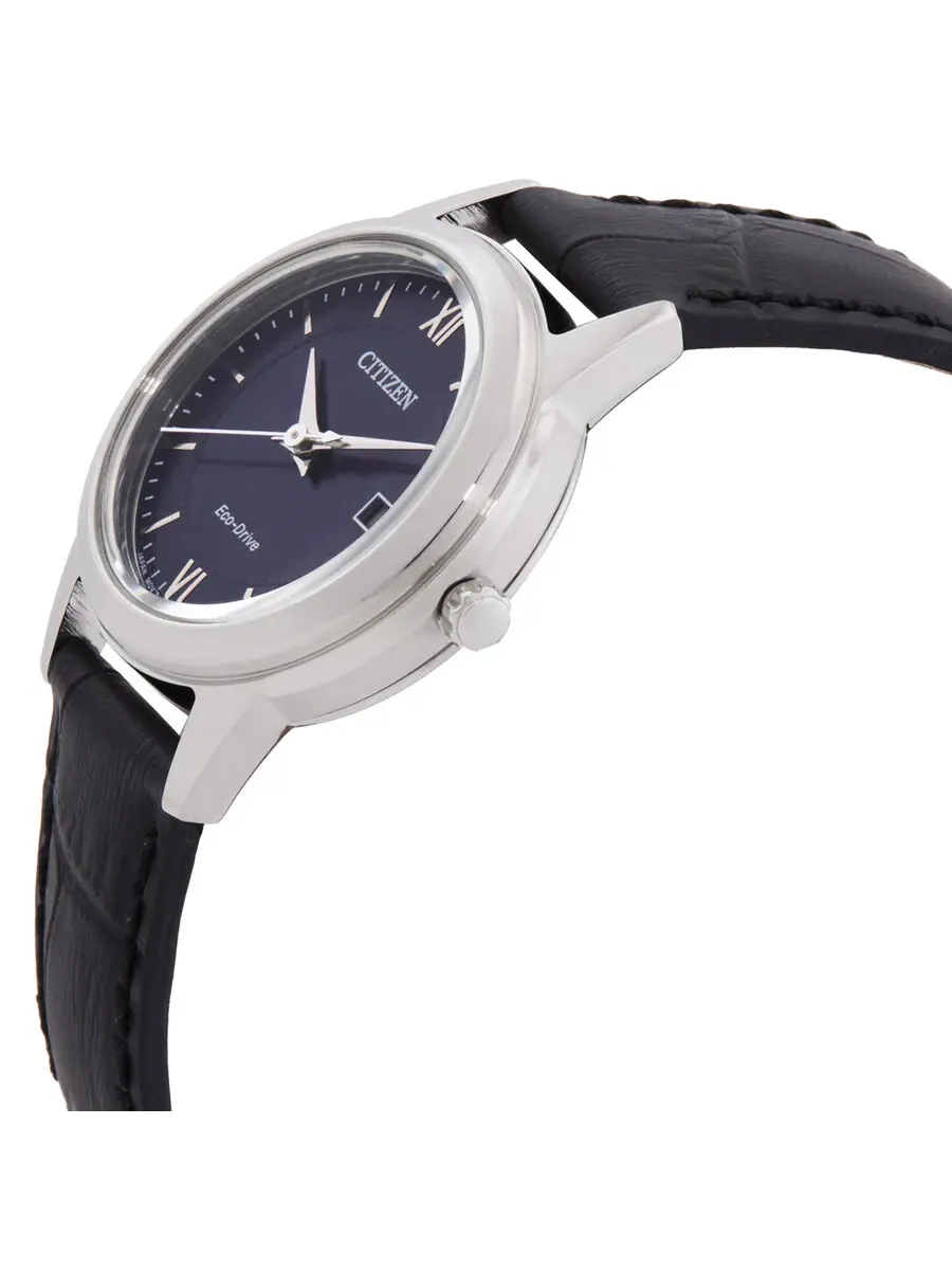 Женские часы Citizen Classic Eco-Drive с синим циферблатом FE1087-01L — изображение 2 из 3, оттенок серебряный