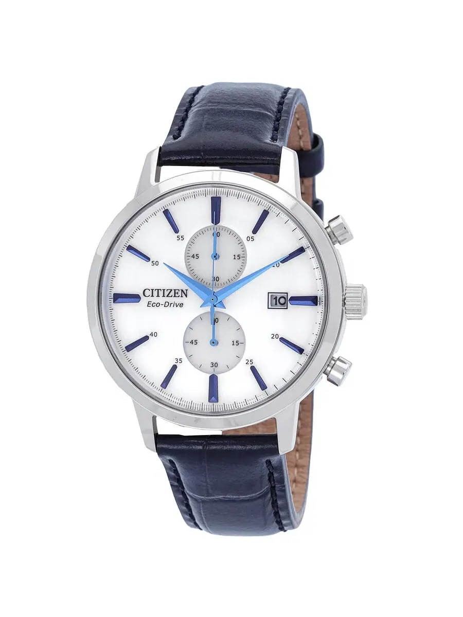 Мужские часы Citizen Core Collection Chronograph Quartz с белым циферблатом CA7069-16A