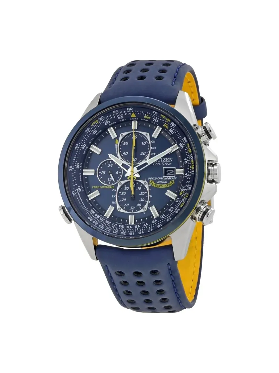 Мужские часы Citizen Eco Drive Blue Angels World Chronograph AT8020-03L