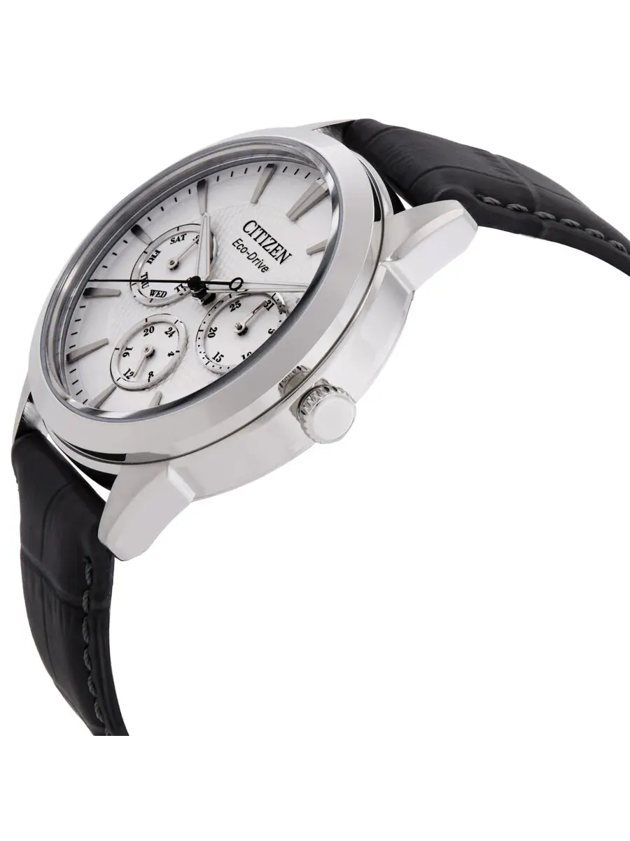 Мужские часы Citizen Rolan Multifunction Eco-Drive с серебристым циферблатом BU2110-01A — изображение 2 из 3