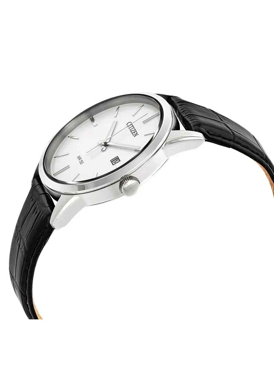 Мужские часы Citizen Quartz с белым циферблатом BI5000-01A — изображение 2 из 3, оттенок серебряный