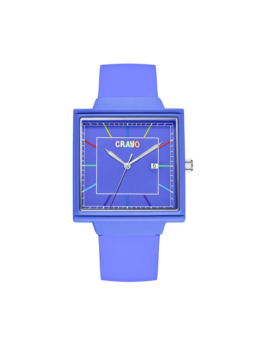 Часы унисекс Crayo Dream Quartz с синим циферблатом CRACR6004 — синий