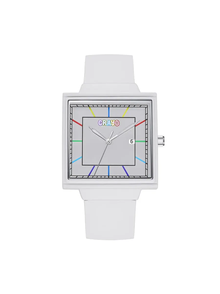 Часы унисекс Crayo Dream Quartz с серебристым циферблатом CRACR6001