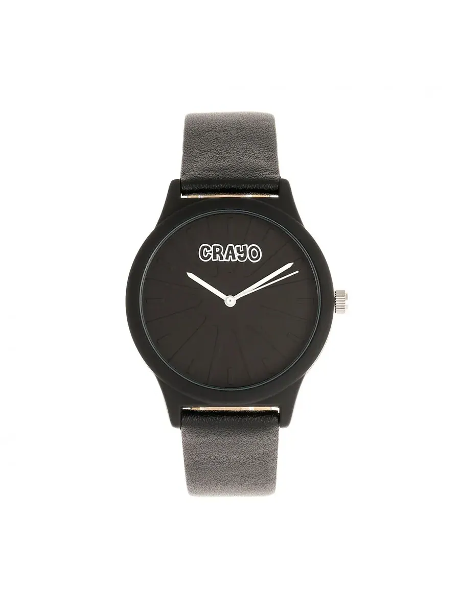 Часы Crayo Splat с черным циферблатом Quartz CRACR5302