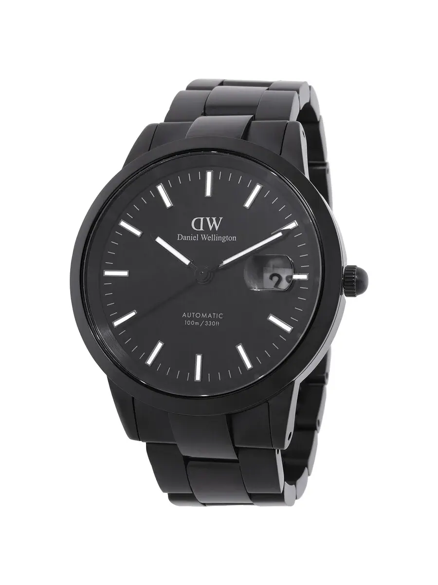 Часы Daniel Wellington Iconic Link Automatic с черным циферблатом DW00100753
