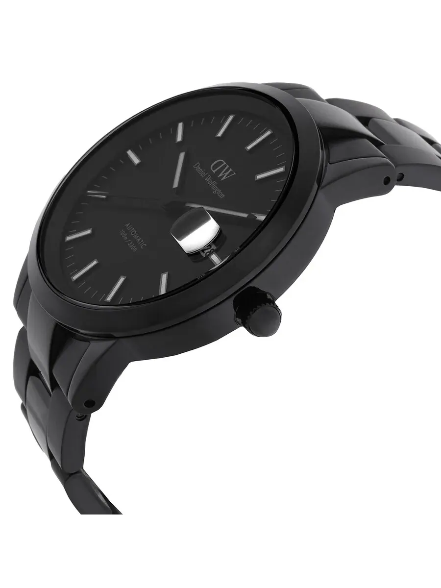 Часы Daniel Wellington Iconic Link Automatic с черным циферблатом DW00100753 — изображение 2 из 3, оттенок черный