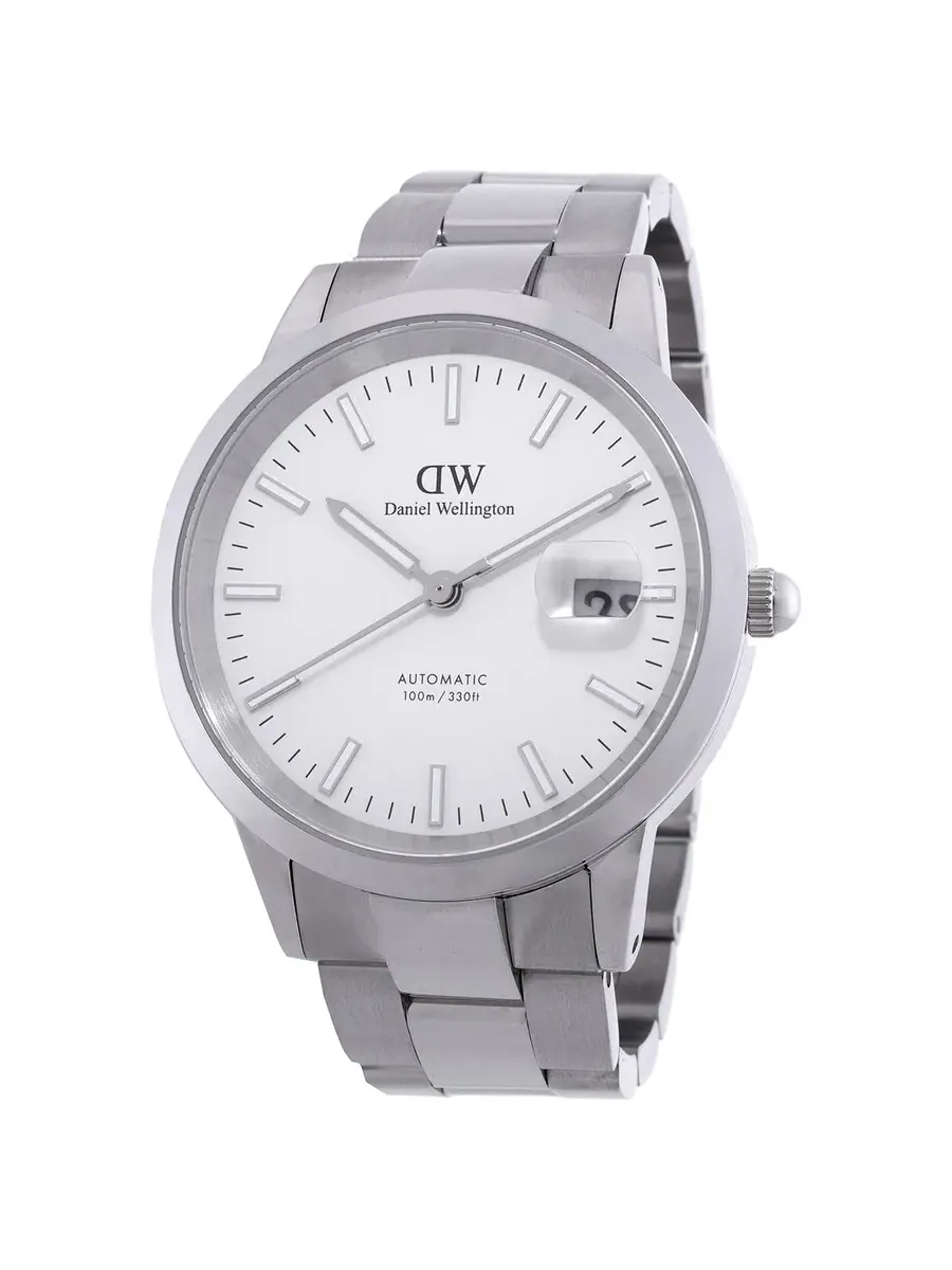 Часы Daniel Wellington Iconic Link Automatic с белым циферблатом DW00100754