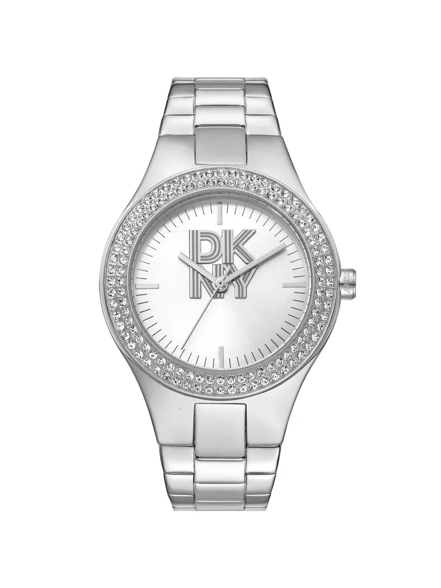 Женские часы DKNY с серебристым циферблатом DK1L025M0015