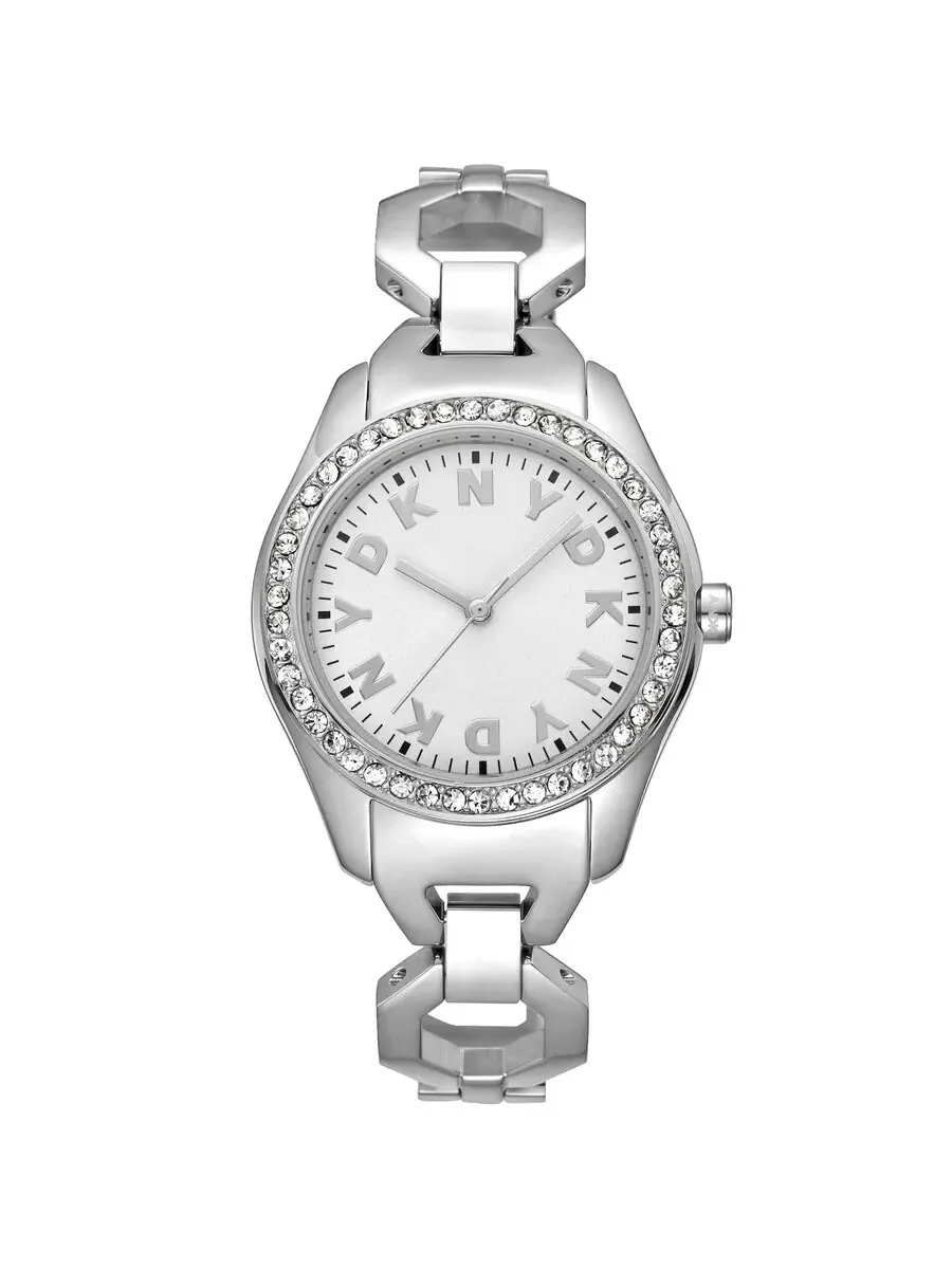 Женские часы DKNY с серебристым циферблатом DK1L075M0015