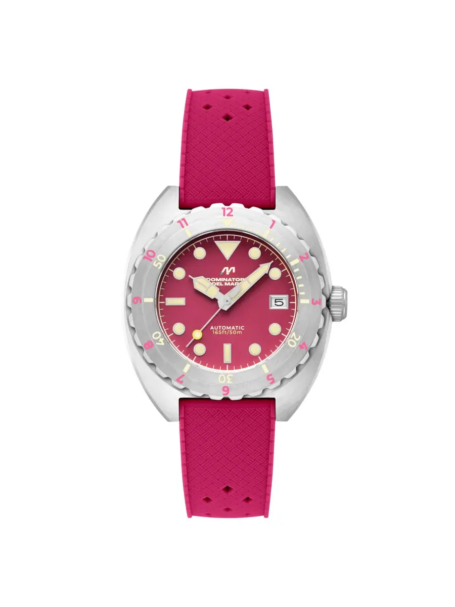 Мужские часы Dominatore Del Mare Amalfi с красным циферблатом DD-8028-0A — серебристый