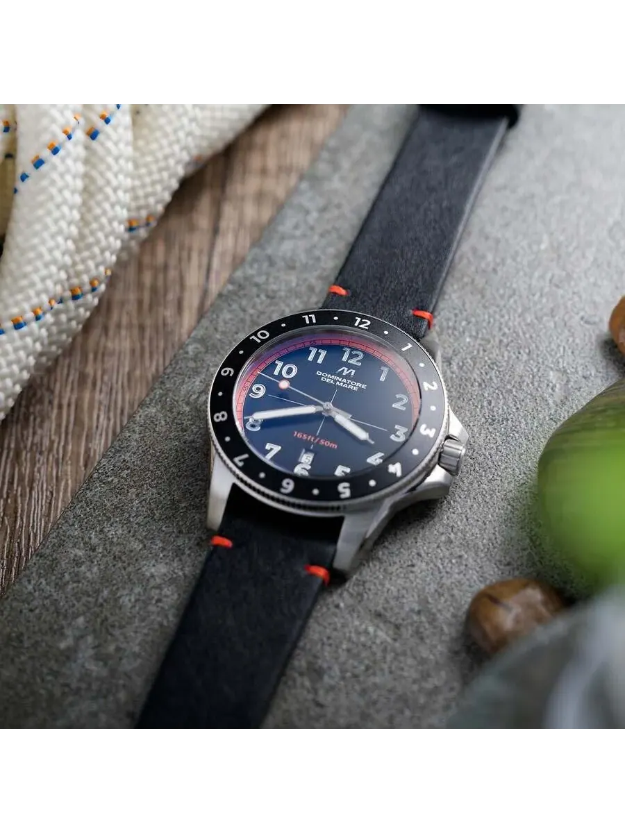 Мужские часы Dominatore Del Mare Bandiera с черным циферблатом DD-8020-05 — изображение 2 из 3, оттенок серебряный