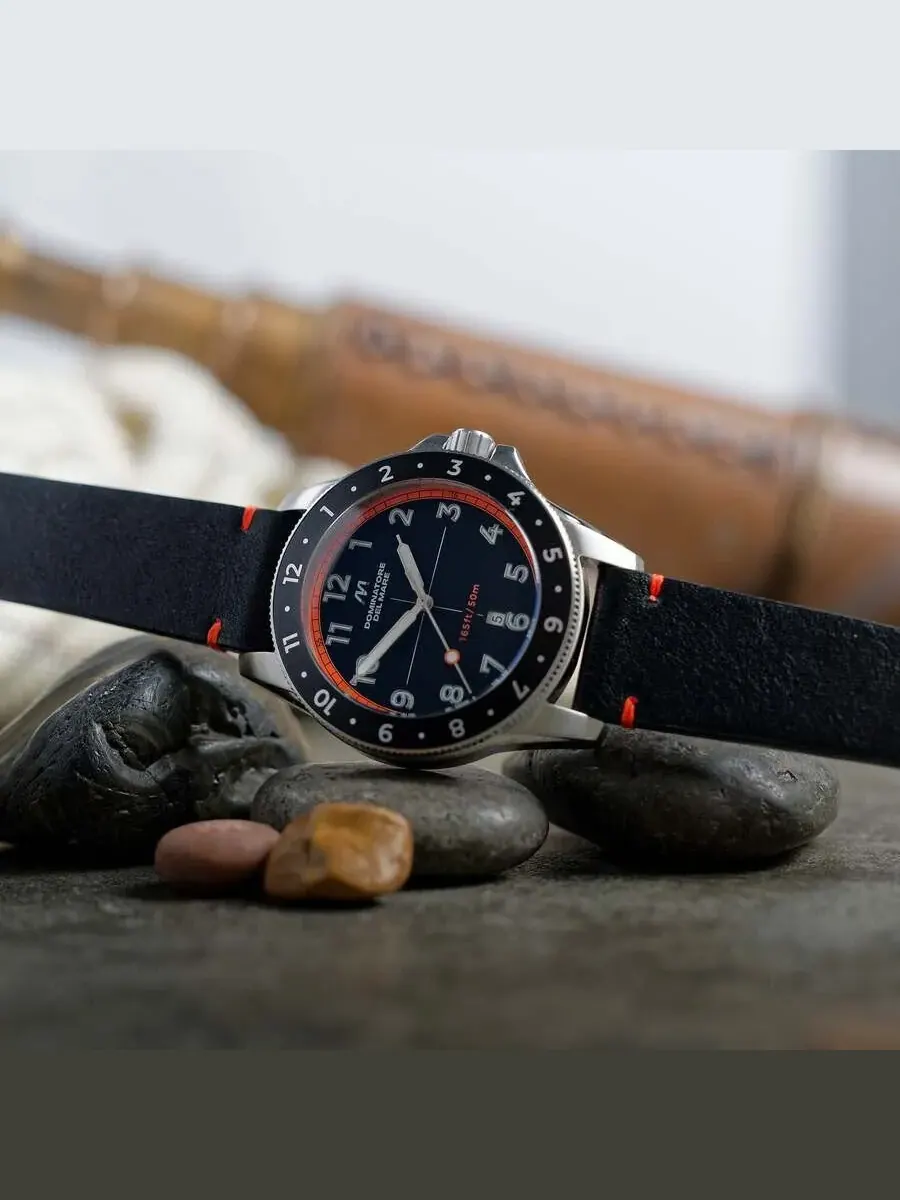 Мужские часы Dominatore Del Mare Bandiera с черным циферблатом DD-8020-05 — изображение 3 из 3, оттенок серебряный