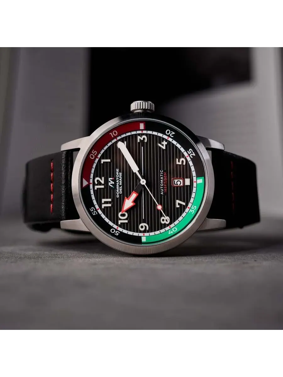 Мужские часы Dominatore Del Mare Camogli Automatic с черным циферблатом DD-8025-01 — изображение 2 из 2, оттенок серебряный