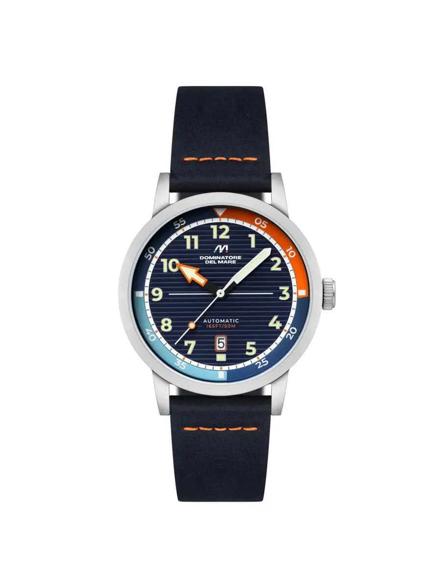 Мужские часы Dominatore Del Mare Camogli с автоматическим механизмом и синим циферблатом DD-8025-02 — серебристый