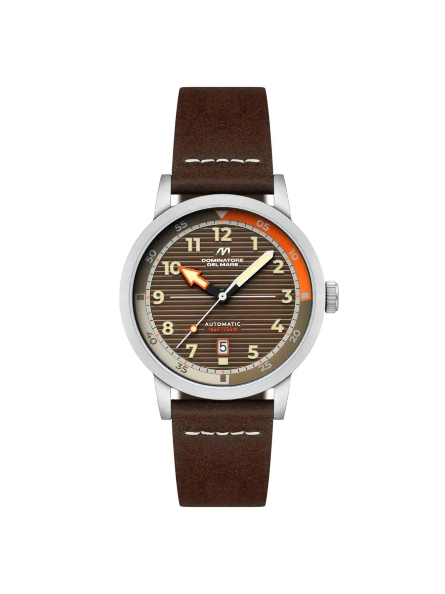 Мужские часы Dominatore Del Mare Camogli Automatic с коричневым циферблатом DD-8025-05