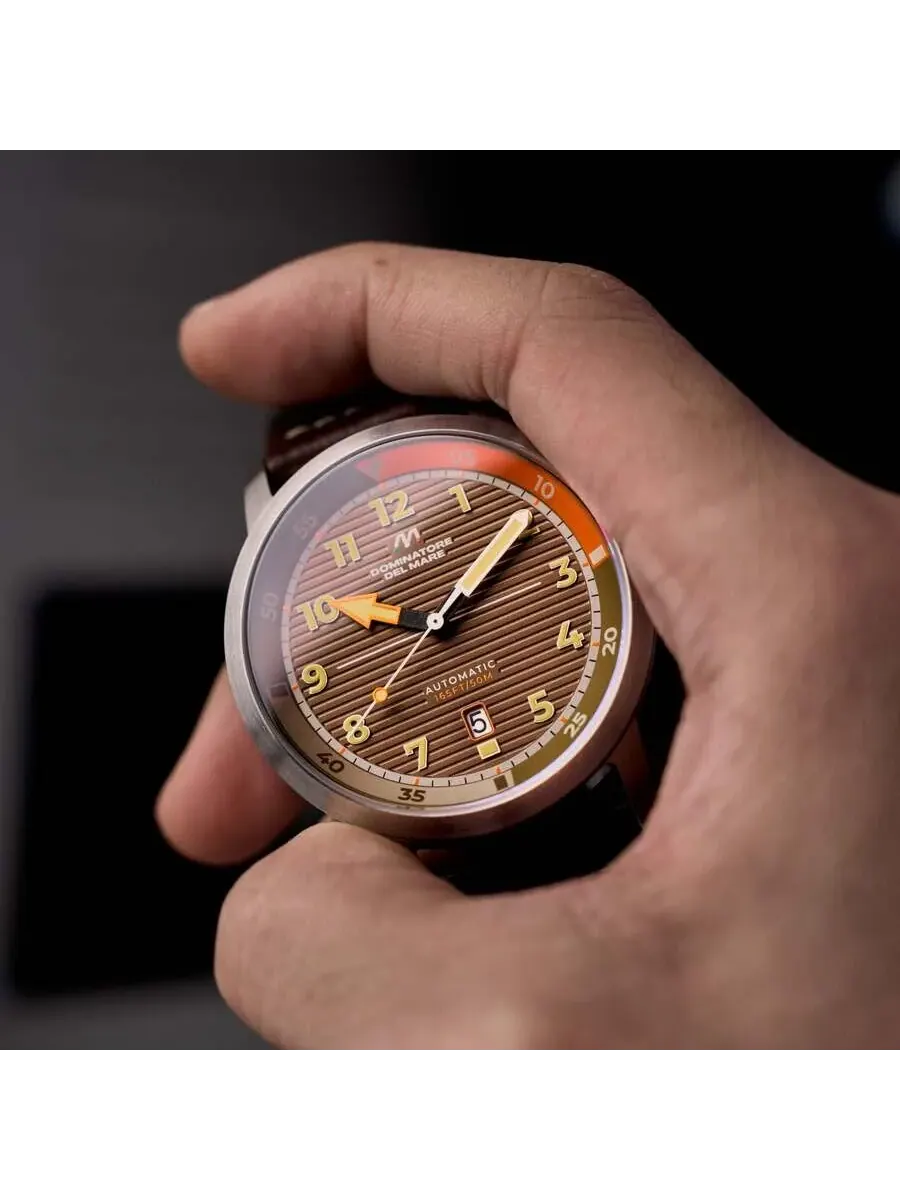 Мужские часы Dominatore Del Mare Camogli Automatic с коричневым циферблатом DD-8025-05 — изображение 2 из 2