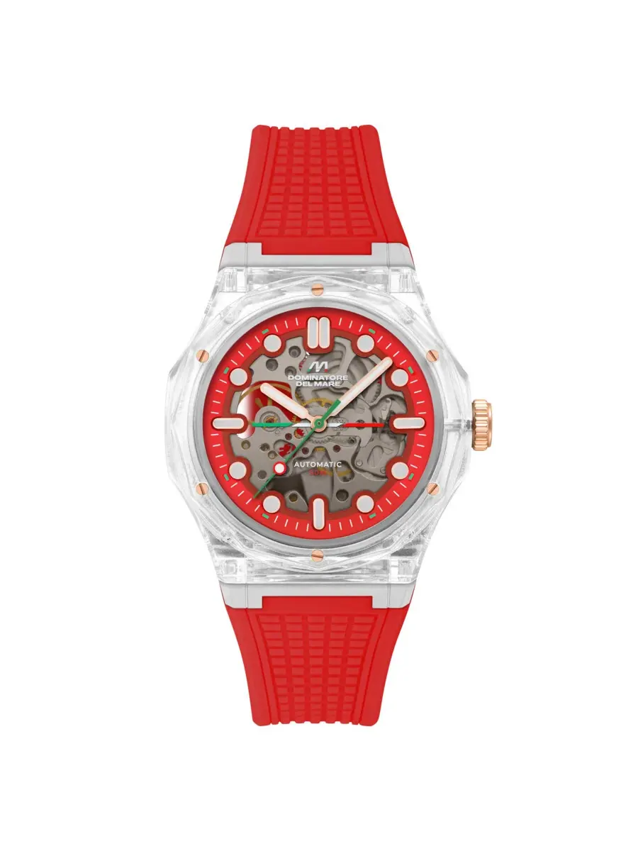 Мужские часы Dominatore Del Mare Ravello Automatic с красным циферблатом DD-8029-06