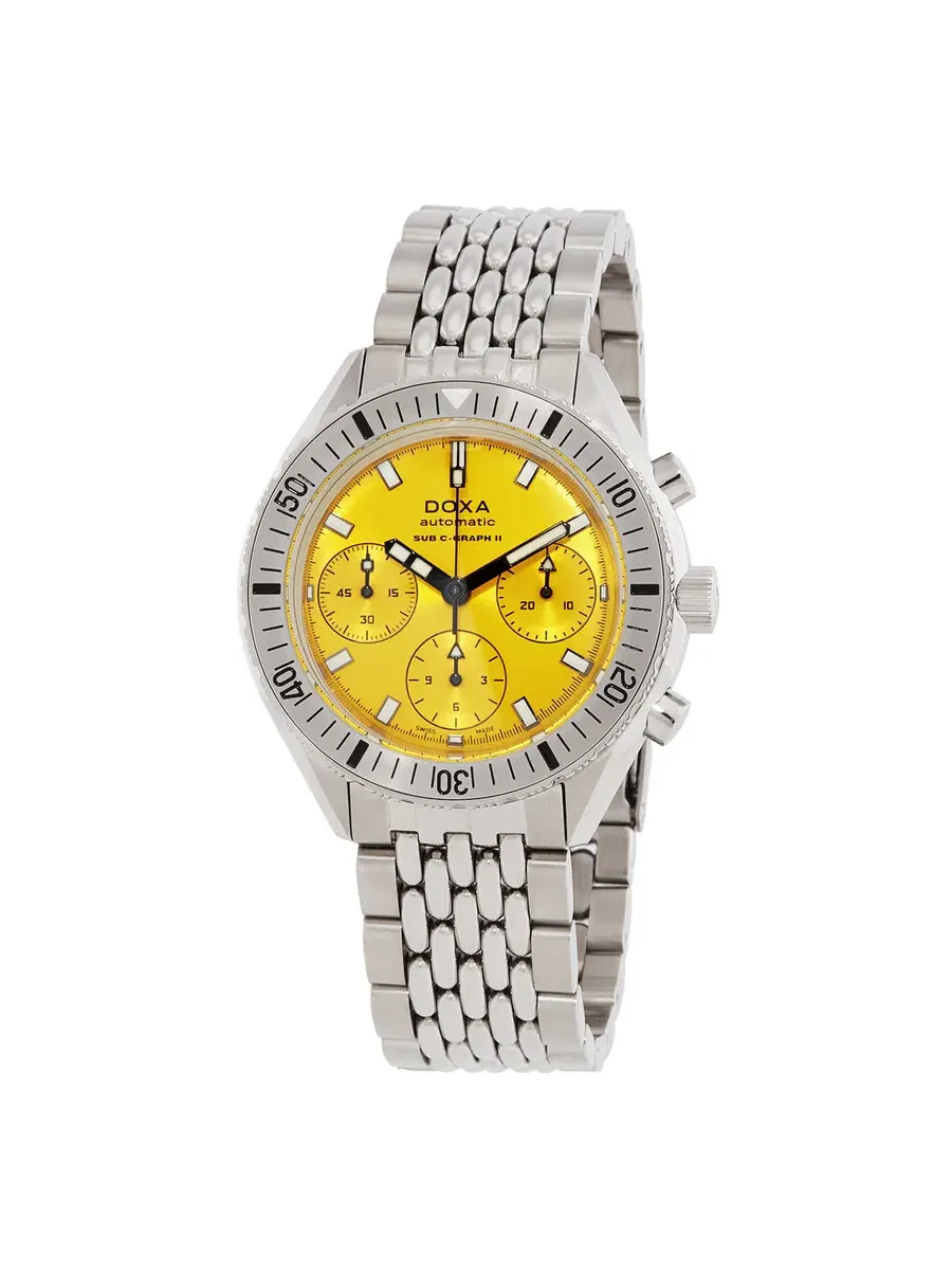 Мужские часы Doxa SUB 200 C-Graph II автоматические 797.10.361.10 — серебристый
