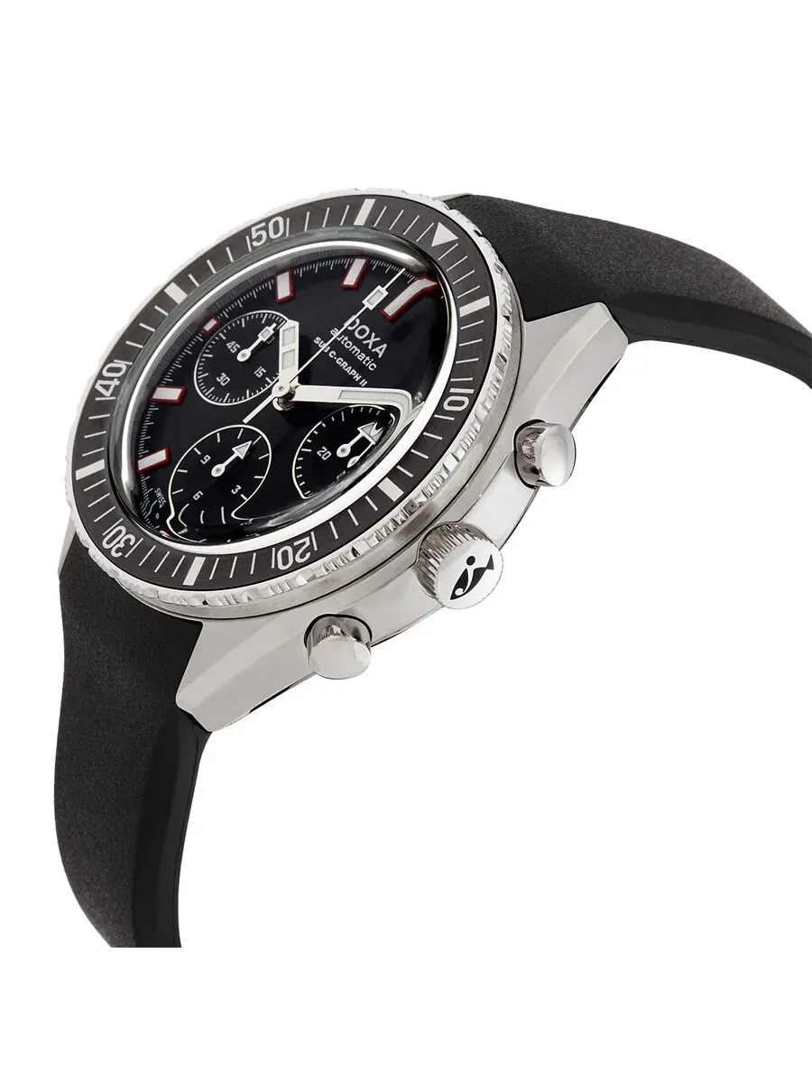 Мужские часы Doxa SUB 200 C-Graph II Chronograph Automatic с черным циферблатом 797.10.101.20 — изображение 2 из 3