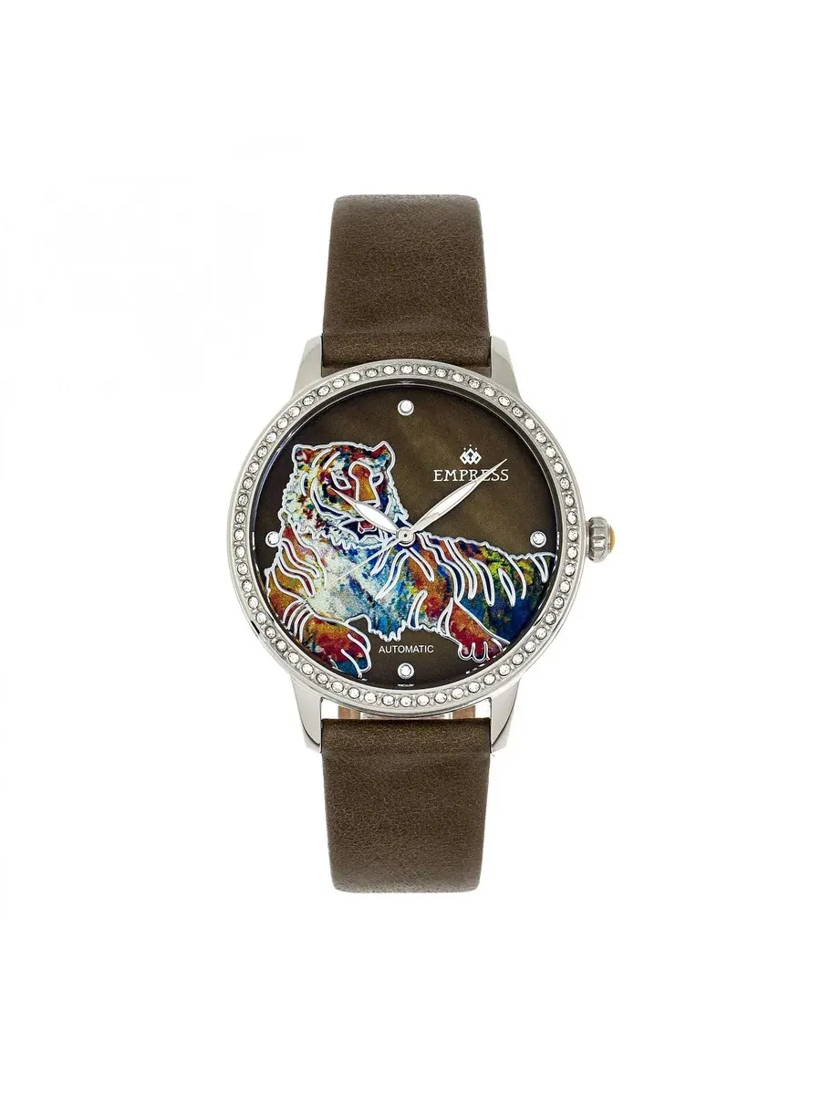 Женские часы Empress Diana Tiger Automatic Crystal EMPEM3001