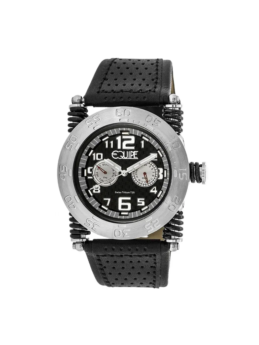 Мужские часы Equipe Tritium Coil с черным циферблатом ET108