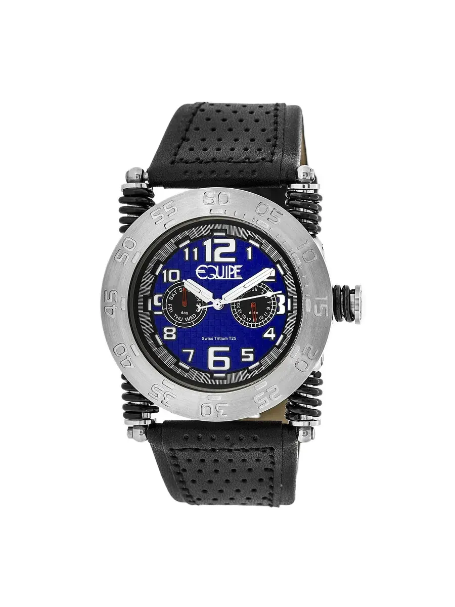 Мужские часы Equipe Tritium Coil с синим циферблатом ET107