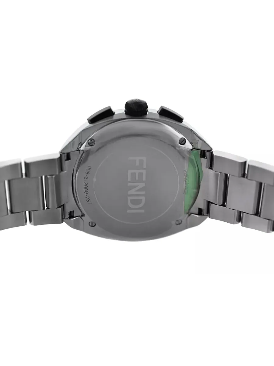 Мужские часы Fendi Momento Bugs Quartz с синим циферблатом F215013500 — изображение 4 из 7, оттенок серебряный