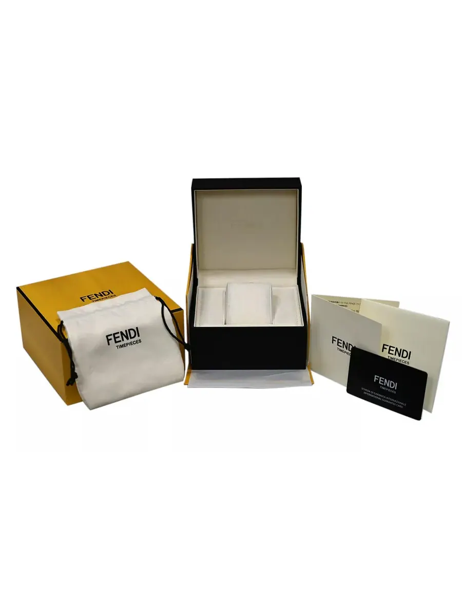 Мужские часы Fendi Momento Bugs Quartz с синим циферблатом F215013500 — изображение 7 из 7, оттенок серебряный