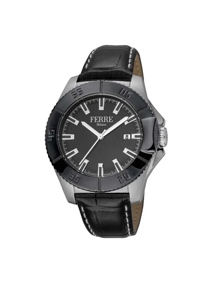 Мужские часы Ferre Milano с черным циферблатом FM1G085L0041