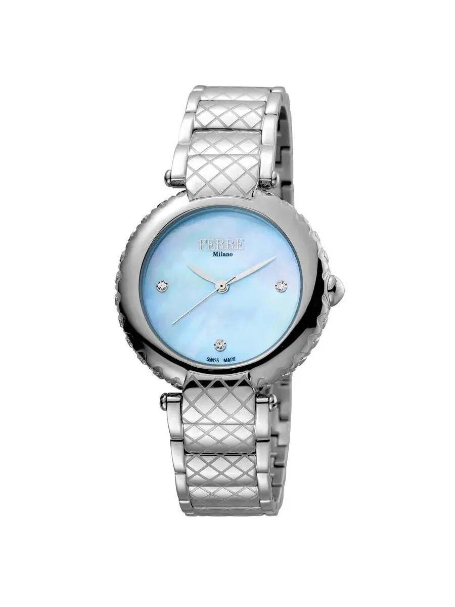 Женские часы Ferre Milano с синим циферблатом FM1L099M0051 — серебристый