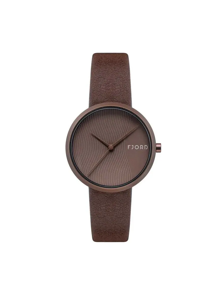 Женские часы Fjord Lauren с коричневым циферблатом FJ-6059-04