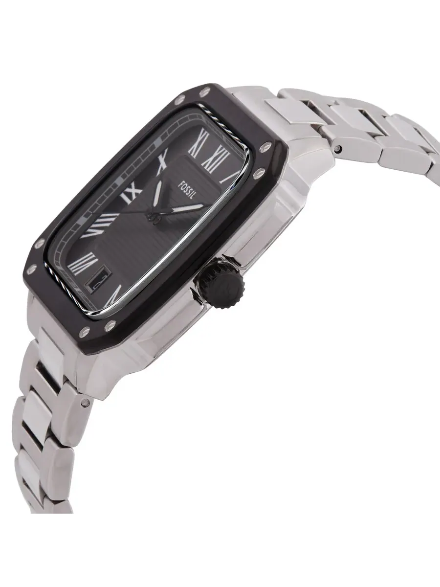 Мужские часы Fossil Crosby с серым кварцевым циферблатом FS6122 — изображение 2 из 3, оттенок черный