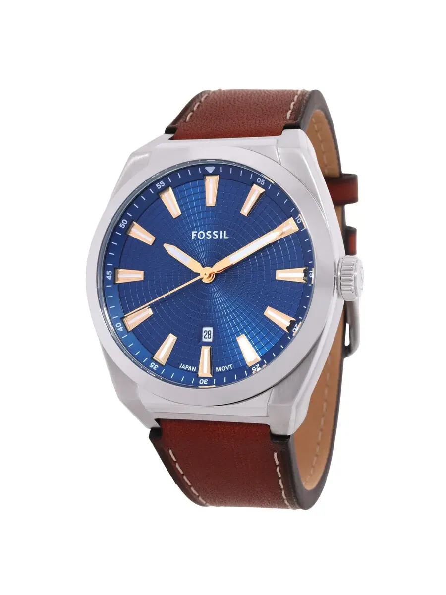 Мужские часы Fossil Everett с синим циферблатом из кварца FS6115