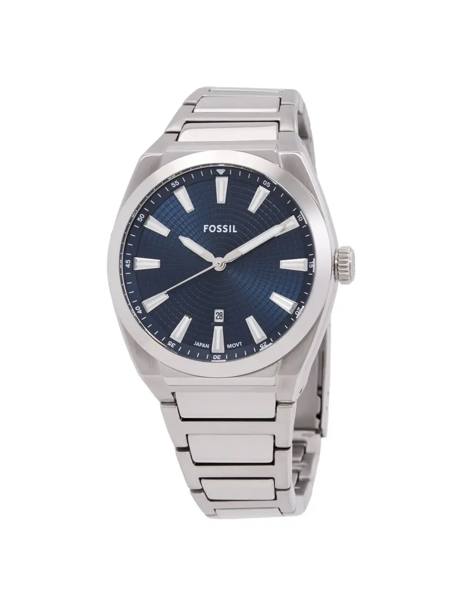 Мужские кварцевые часы Fossil Everett с синим циферблатом FS5822