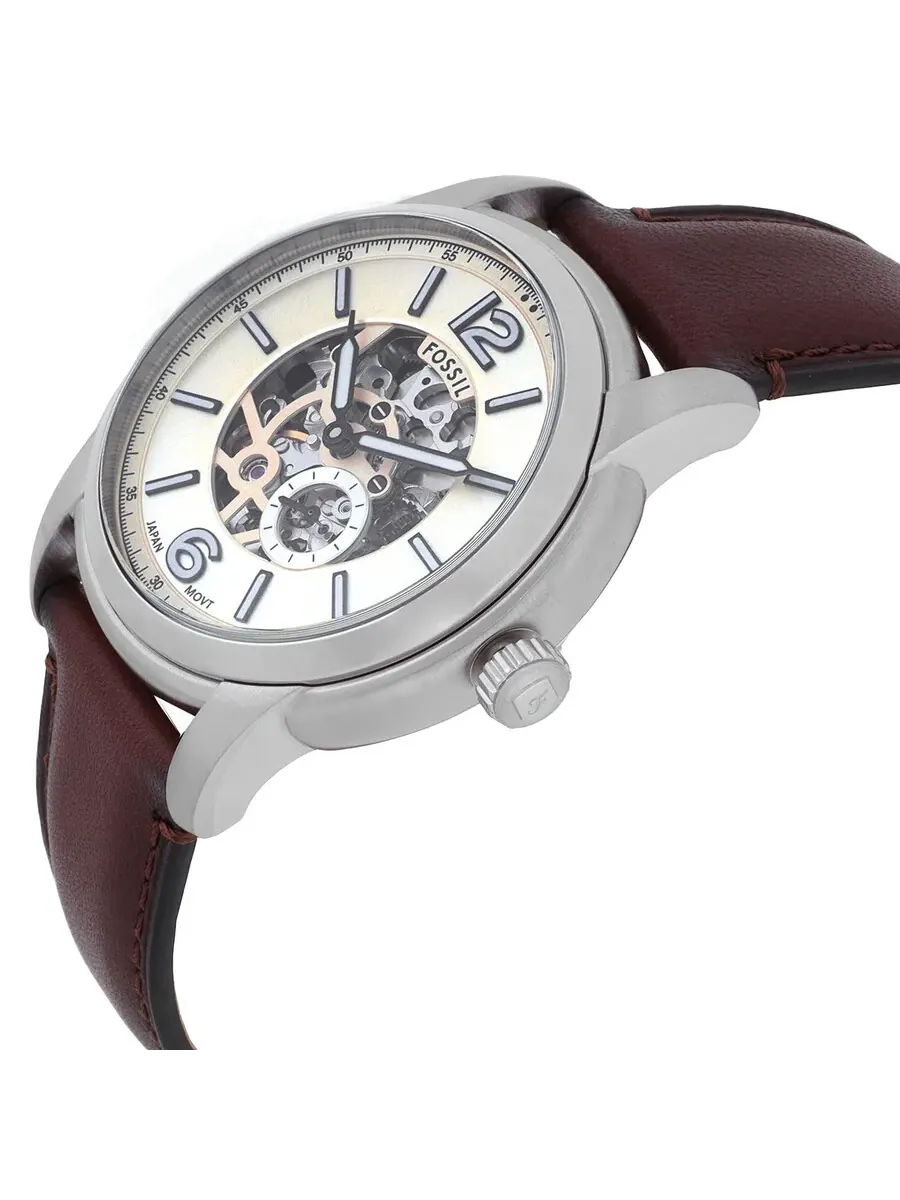 Мужские часы Fossil Heritage Automatic Cream Dial ME3264 — изображение 2 из 3, оттенок серебряный