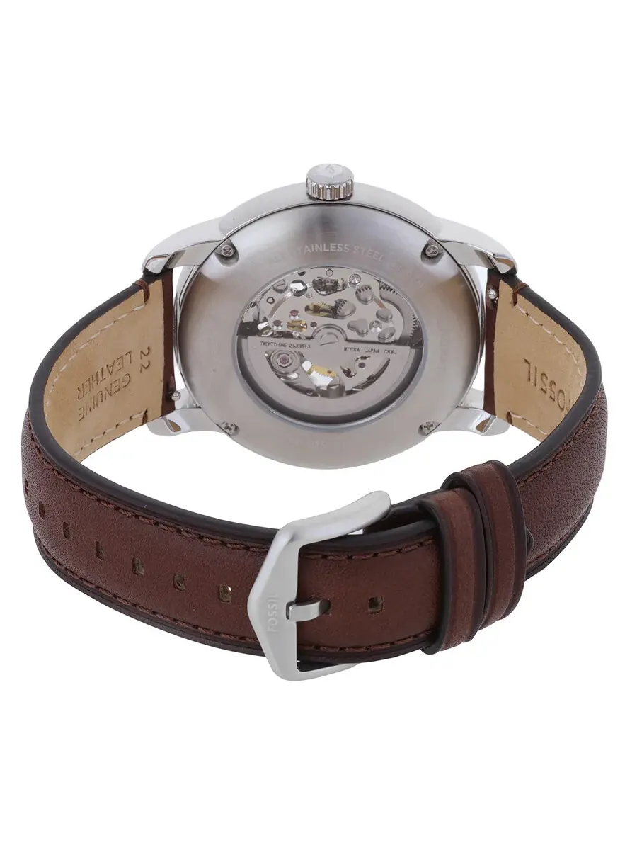 Мужские часы Fossil Heritage Automatic Cream Dial ME3264 — изображение 3 из 3, оттенок серебряный