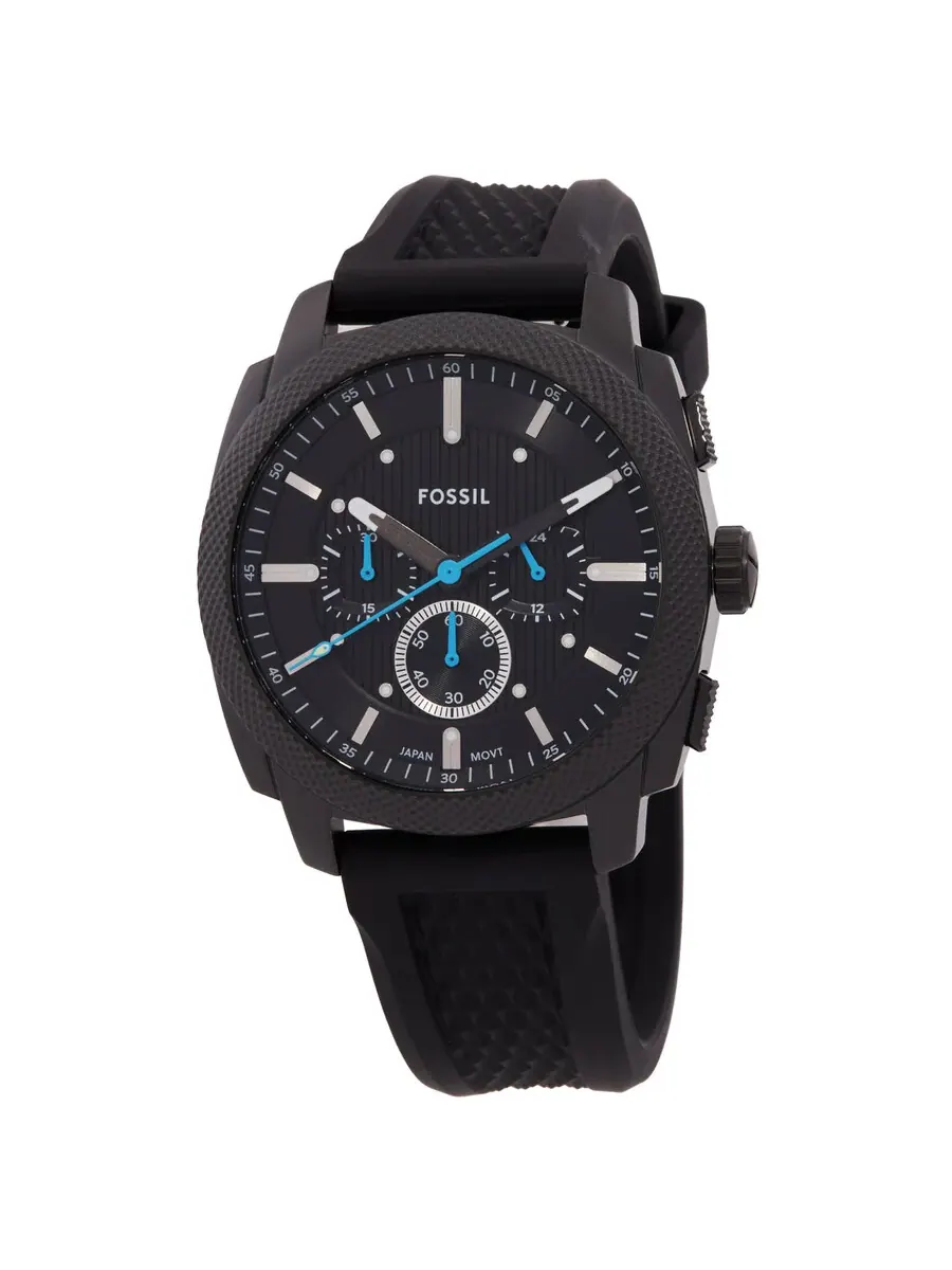 Мужские часы Fossil Machine с хронографом, кварцевые, черный циферблат FS6099