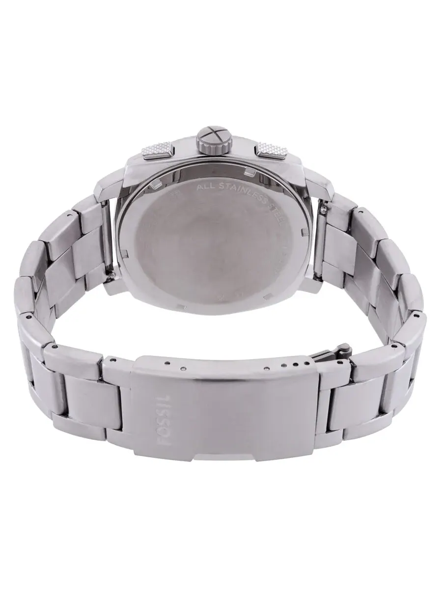 Мужские часы Fossil Machine с хронографом, кварцевые, с синим циферблатом FS6096 — изображение 3 из 3, оттенок серебряный