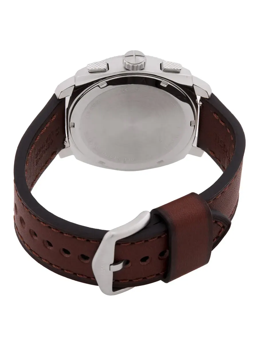 Мужские кварцевые часы Fossil Machine Chronograph с зеленым циферблатом FS6100 — изображение 3 из 3, оттенок серебряный