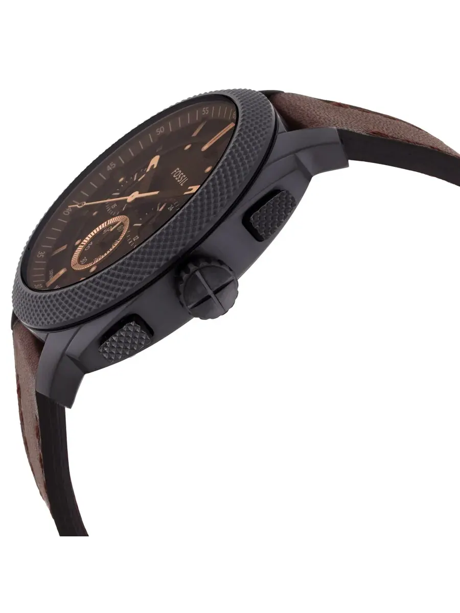 Мужские часы Fossil Machine Chronograph Quartz и набор браслетов FS6102SET — изображение 2 из 3, оттенок черный