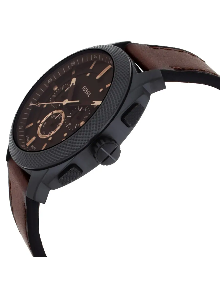 Мужские часы Fossil Machine Chronograph с кварцевым механизмом FS6101 — изображение 2 из 3, оттенок черный