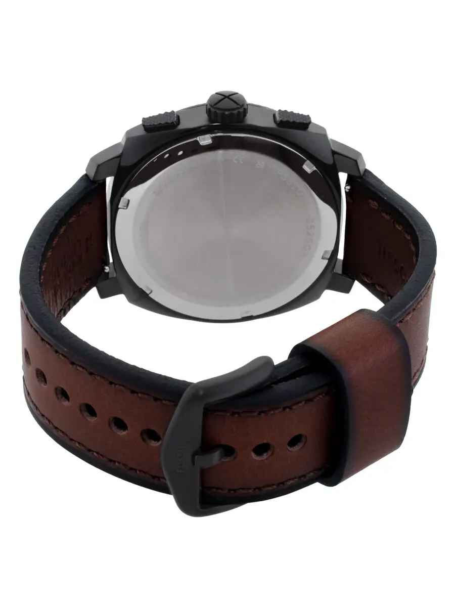 Мужские часы Fossil Machine Chronograph с кварцевым механизмом FS6101 — изображение 3 из 3, оттенок черный