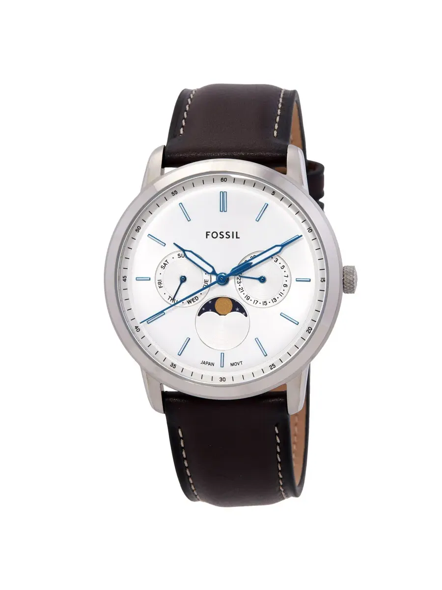 Мужские часы Fossil Neutra с кварцевым механизмом и серебристым циферблатом FS5905